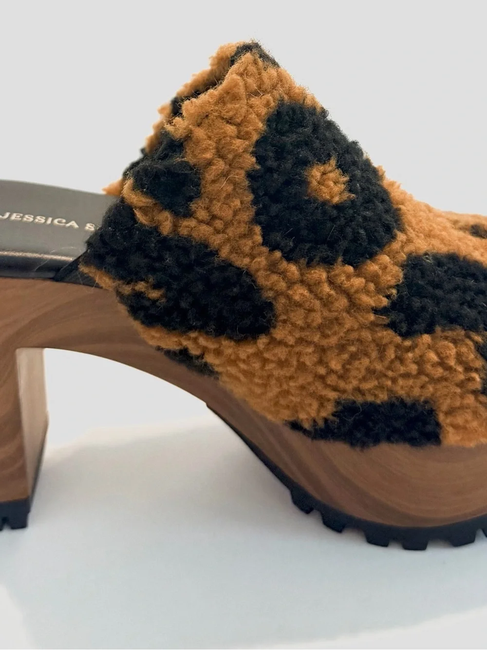 Jessica Simpson Women's Tollia Clog Sandal Brown/Black- Size 6 US/36.5 EU New